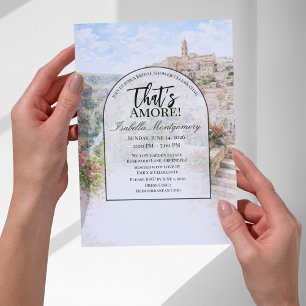 Italian Matera That’s Amore Bridal Shower Invitation
