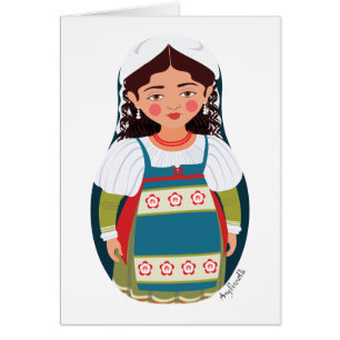 Italian Matryoshka Card