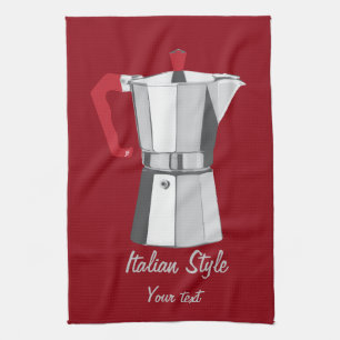 Italian Moka Tea Towel