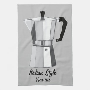 Italian Moka Tea Towel