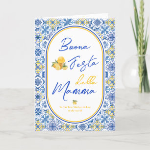 Italian Mother in law Happy Mother's Day Card