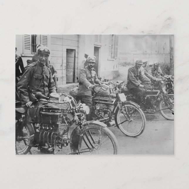 Italian Motorcycle Squad Postcard (Front)