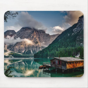 Italian Mountains Lake Landscape Photo Mouse Mat