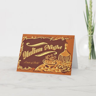 Italian Night Invitation
