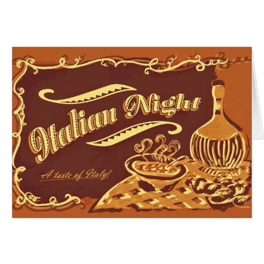 Italian Night Invitation