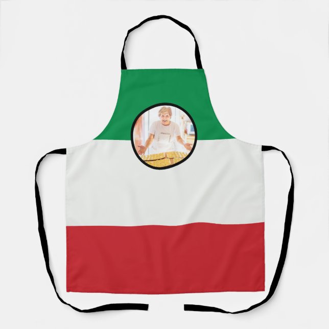 Italian Nonna Custom Photo Sauce Day Apron (Front)