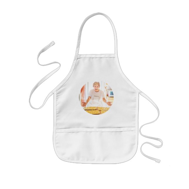 Italian Nonna Personalised Photo Sauce Day Kids Kids Apron (Front)