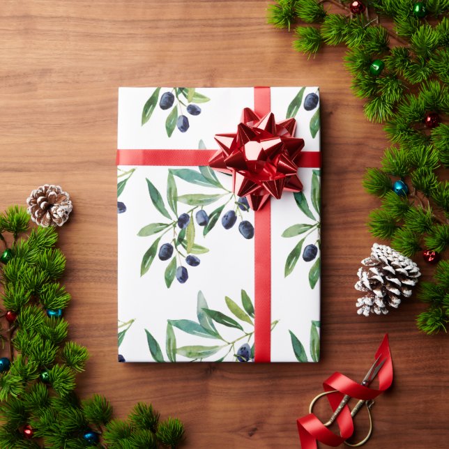 Italian Olive Branch Wrapping Paper (Holiday Gift)