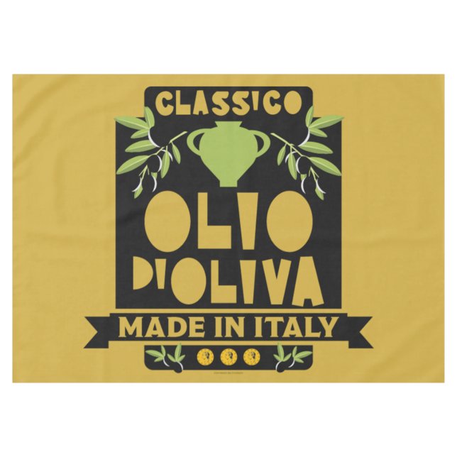  Italian Olive Oil Cooking Tablecloth (Front (Horizontal))