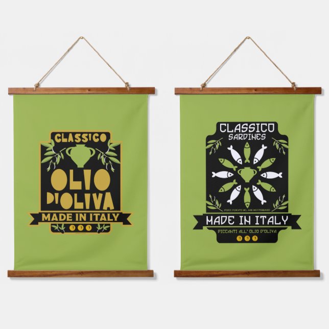  Italian Olive Oil Wall Art (Double)