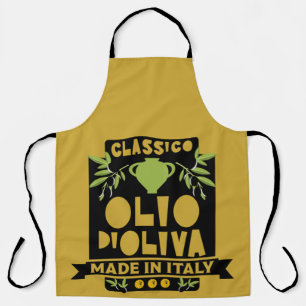 Italian Olive Oil Wall Art Apron