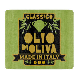 Italian Olive Oil Wall Art Cutting Board