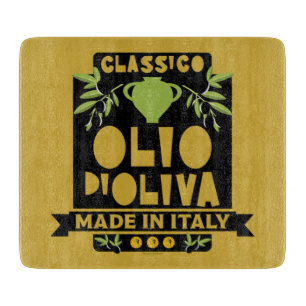 Italian Olive Oil Wall Art Cutting Board