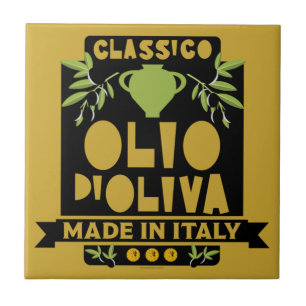Italian Olive Oil Wall Art Tile