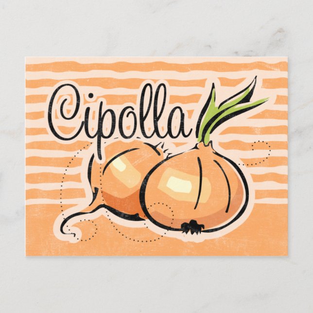Italian Onion Recipe Card (Front)