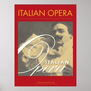 Italian Opera Enrico Caruso Poster