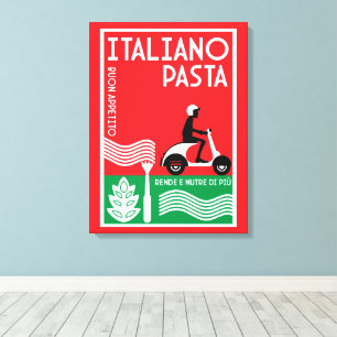 Italian Pasta Art Canvas Print