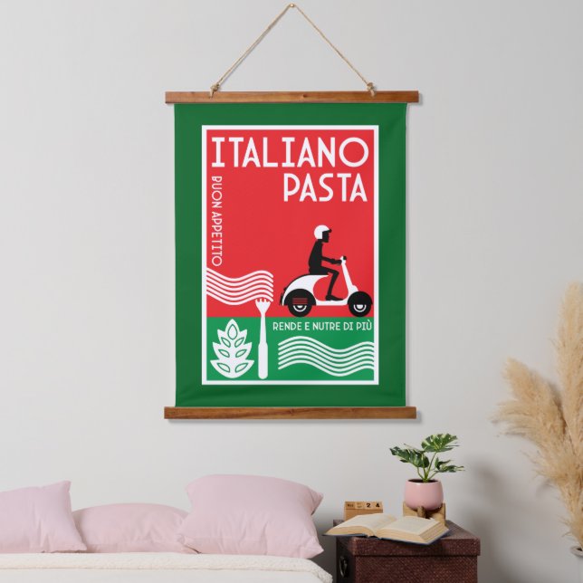Italian Pasta Art Hanging Tapestry (Bedroom)