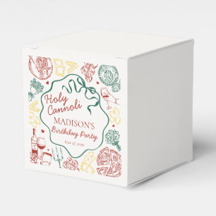 Italian Pasta Holy Cannoli Birthday Party Favour Box