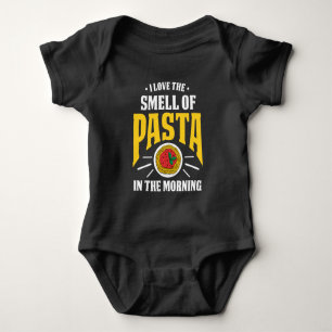 Italian Pasta Spaghetti Noodles Food lover Baby Bodysuit