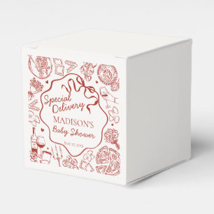 Italian Pasta Special Delivery Baby Shower Favour Box