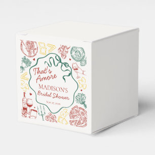 Italian Pasta Thats Amore Bridal Shower Gable Favour Box