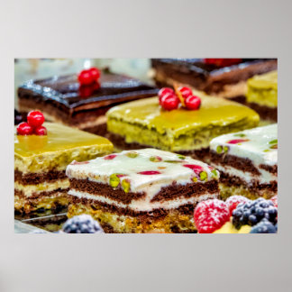 Italian pastry poster