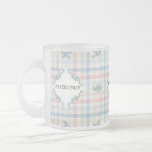 Italian Pastry Shop, by Natasha Us   Frosted Glass Coffee Mug