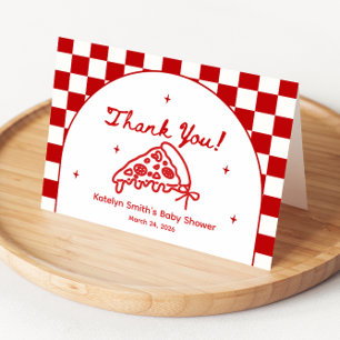 Italian Pizza Baby Shower Thank You Cards