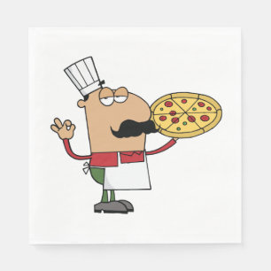 Italian Pizza Chef Napkin