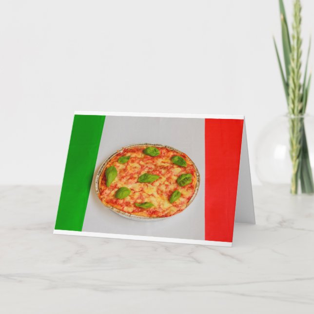 italian pizza  invitations card (Front)