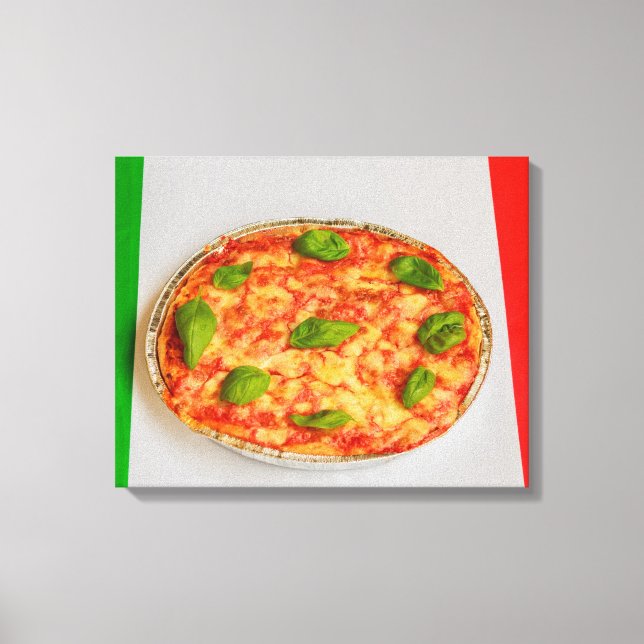 italian pizza on canvas print (Front)