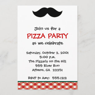 Italian Pizza Party Invitation