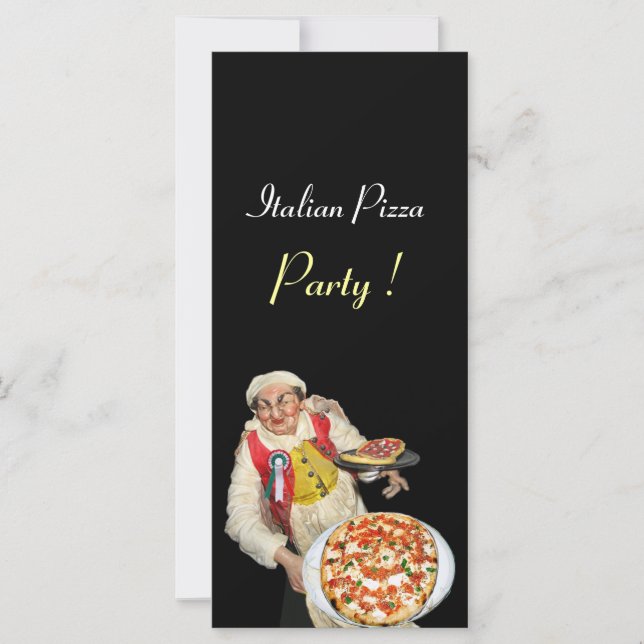 ITALIAN PIZZA PARTY ,PIZZERIA,black (Front)