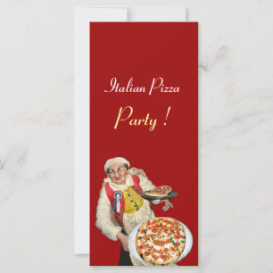 ITALIAN PIZZA PARTY ,PIZZERIA,red,black