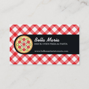 Italian Pizza Restaurant Business Card