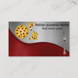Italian pizzeria business card