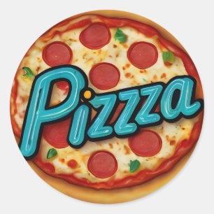 Italian Pizzeria Pizza Kitchen or Restaurant Classic Round Sticker
