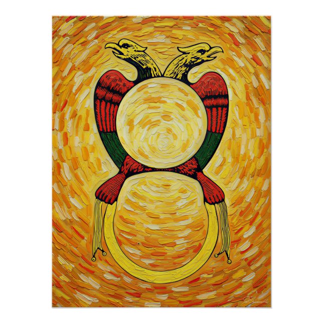 Italian Playing Cards - Ace of Coins, Denari Poster (Front)