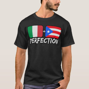 Italian Plus Puerto Rican Perfection Mix DNA Herit T-Shirt