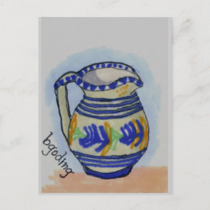 Italian Pottery Postcard