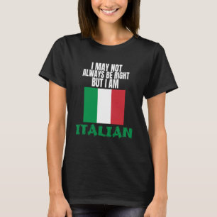 Italian Pride Italia Proud To Be Italian Heritage T-Shirt