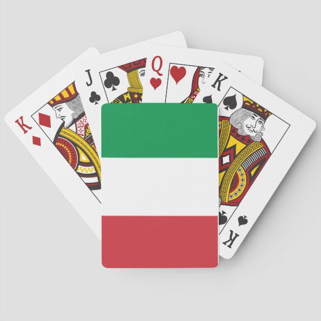 Italian pride playing cards (Back)