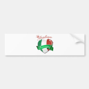 Italian Princess Bumper Sticker