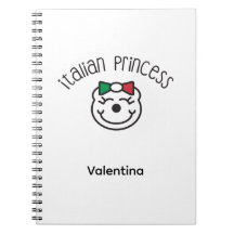 Italian Princess – Cute Hand-Drawn Bear