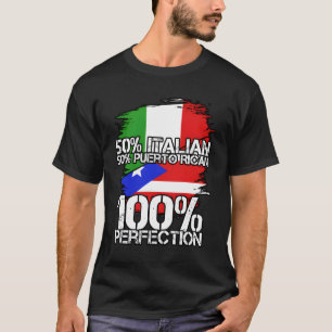 Italian Puerto Rican Pride Rico Funny Latino Gift T-Shirt