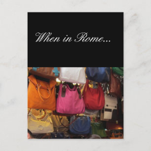 Italian Purses - Rome, Italy Postcard