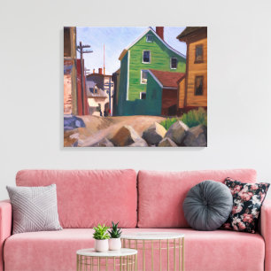 Italian Quarter, Gloucester   Edward Hopper   Canvas Print