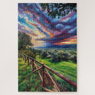 Italian Quickening Storm Impressionist Art Puzzle