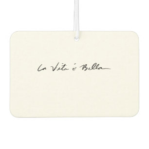 italian quote la vita é bella Stone coaster Car Air Freshener